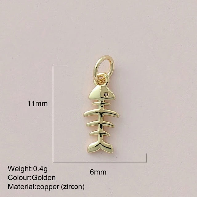 Color Enamel Fish Copper Drop Oil Pendant