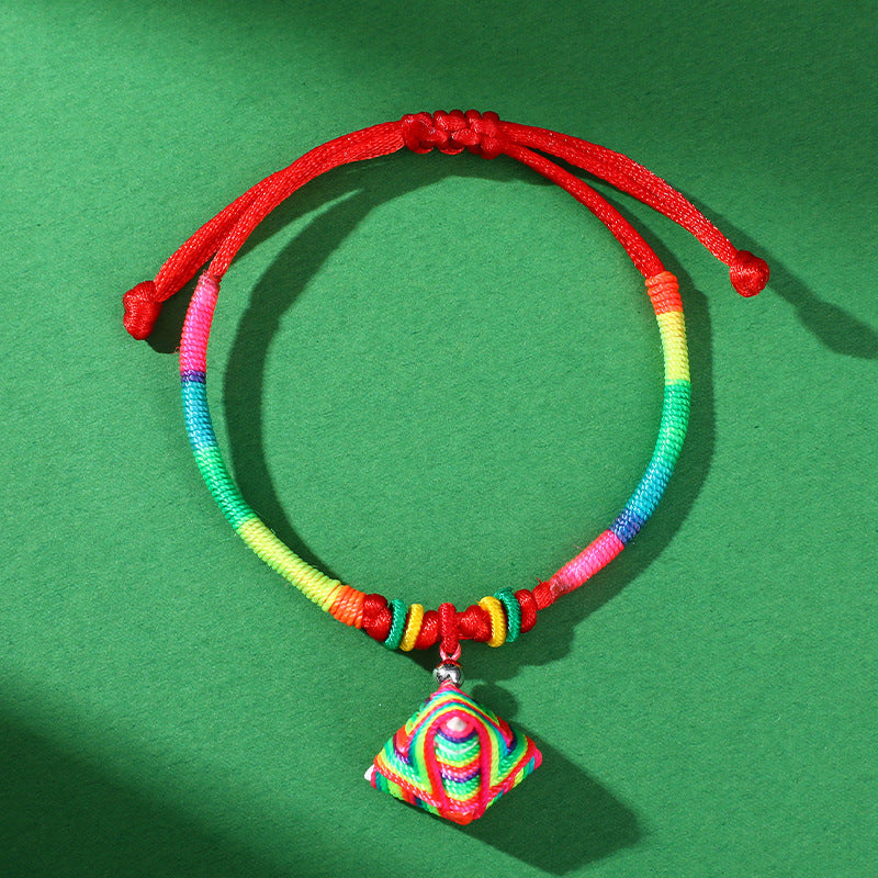 Dragon Boat Festival Colorful Rope Carrying Strap Handmade Braided Adult Bracelet
