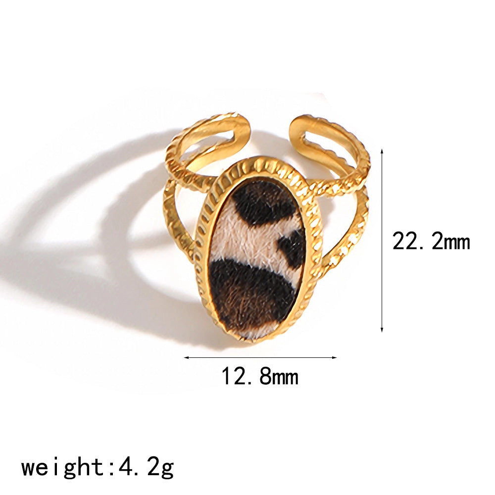 Elegant Resin Graceful Personality Style Amber Jewelry Set