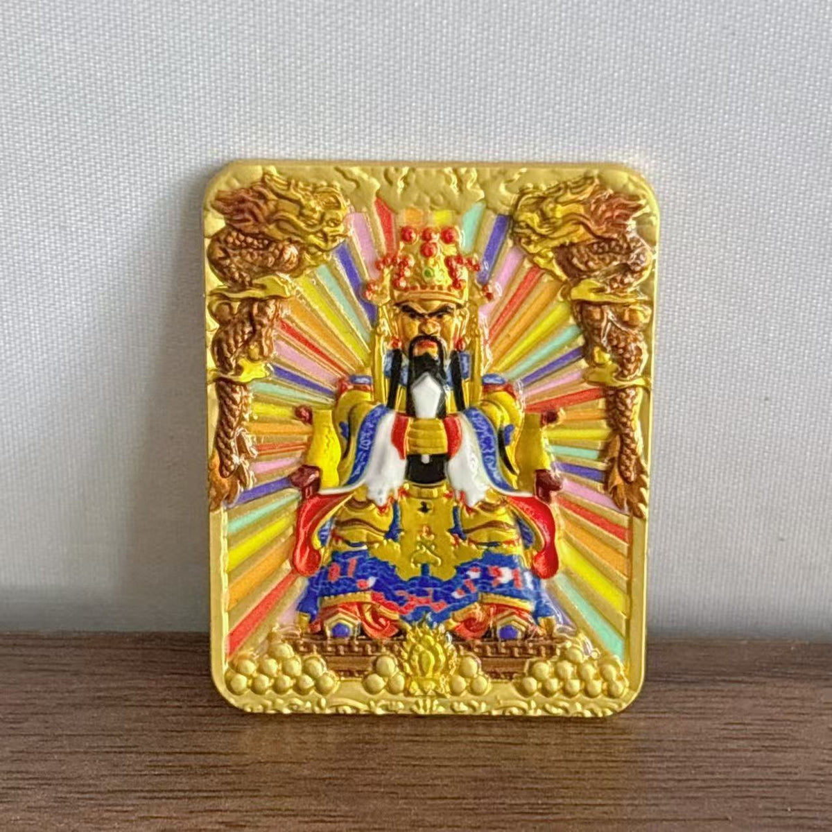 Tibetan Three-dimensional Relief Five Master Eight Guards Painting Pendants