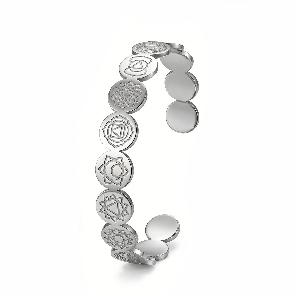 Stainless Steel Shaped Opening Adjustable Geometric Bracelet
