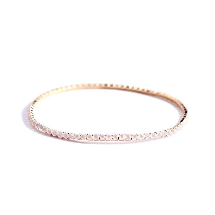 Rhinestone Stretch Bridal Korean Single Row Bracelet
