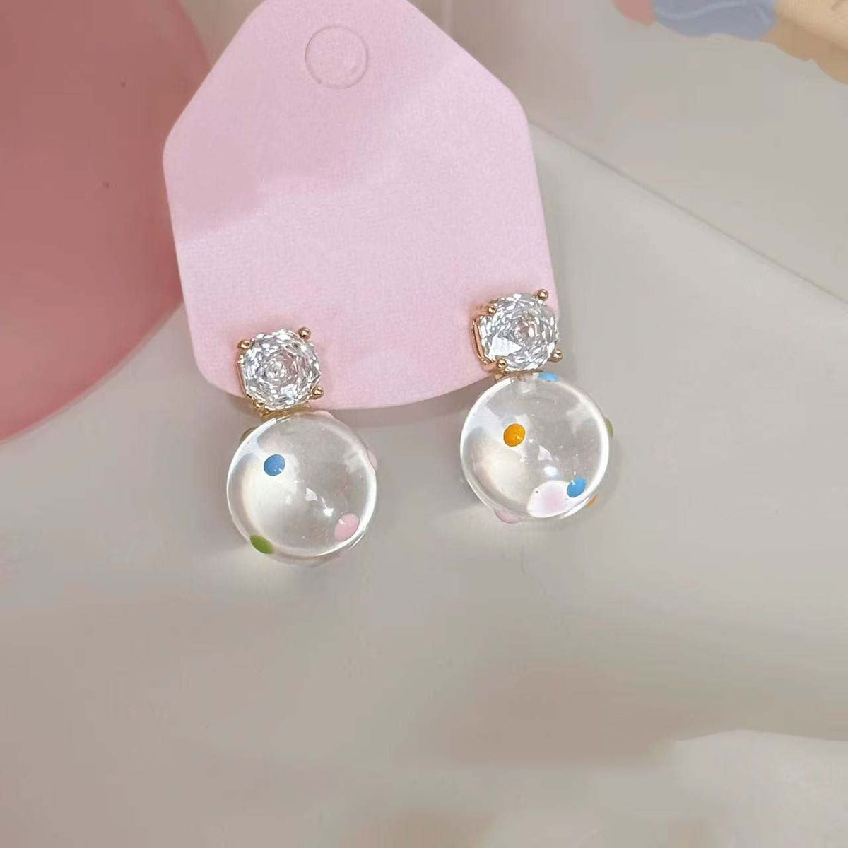 Ice Transparent Imitation Glaze Aura Essence Female Niche Exquisite Design Rings