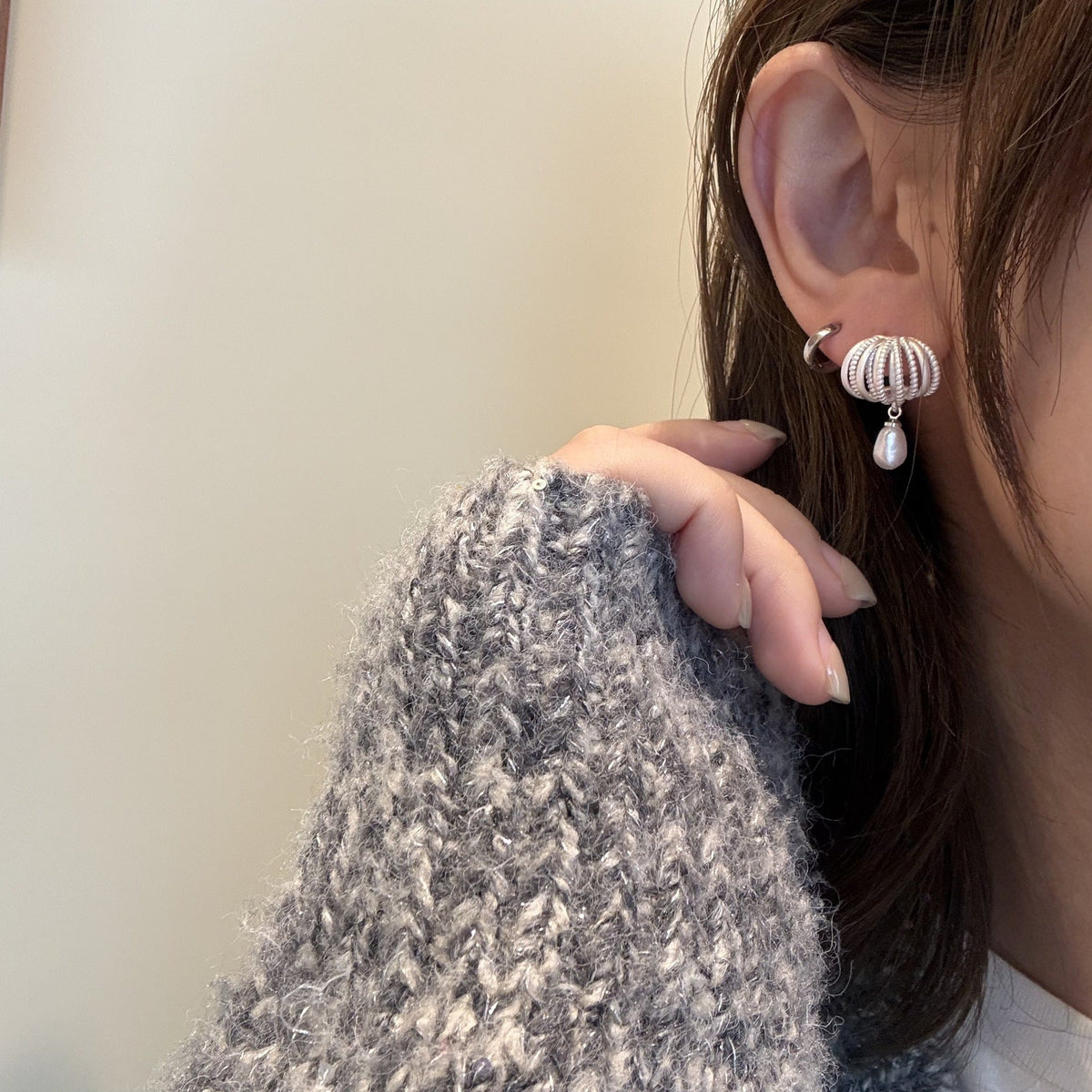 Exquisite Hollow Thick Ear High-grade Light Luxury Jewelry Set