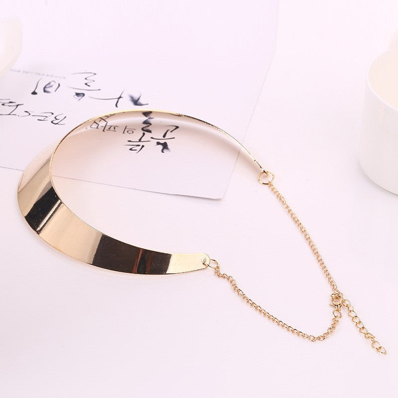 Punk Hilary Tsui Metal Exaggerated Neckband Necklaces