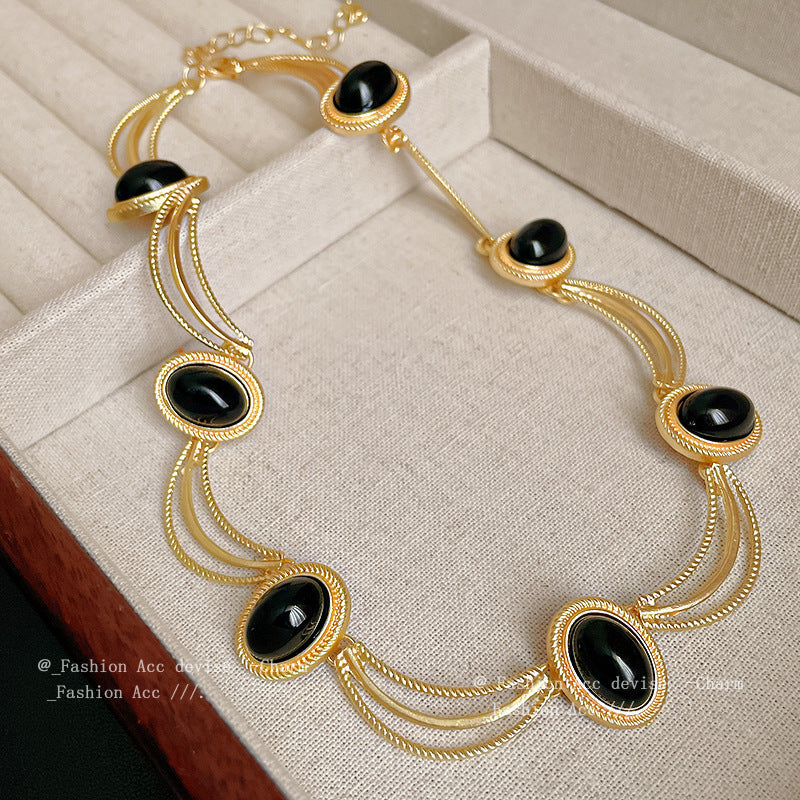 Vintage Court Style Clavicle Chain Special Interest Light Necklaces
