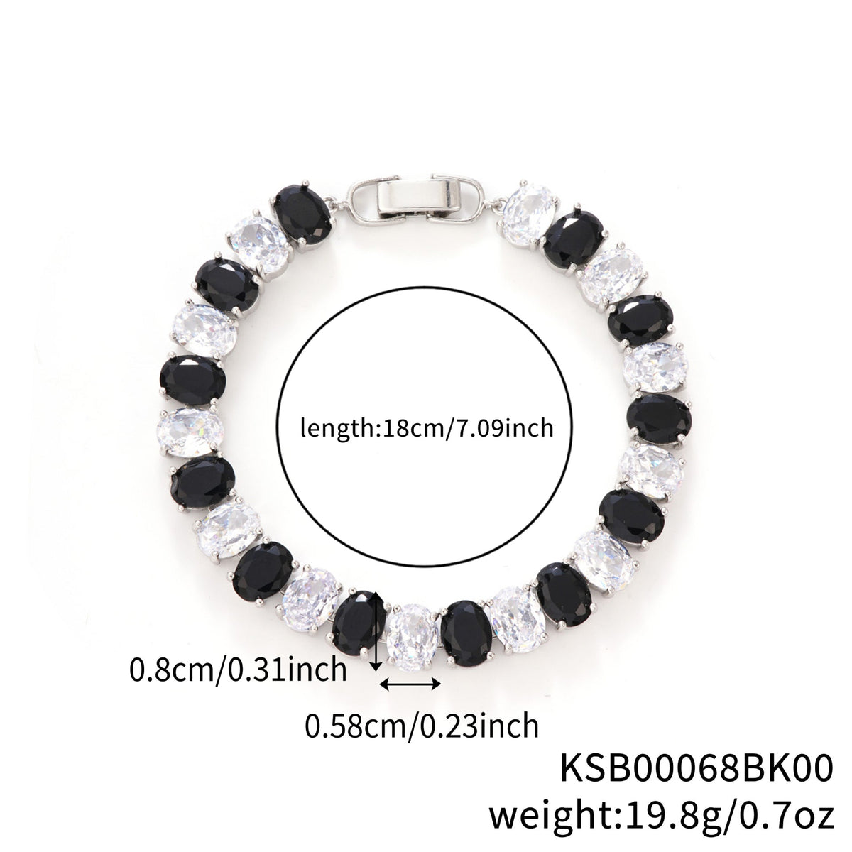 Personality Geometry Rhinestone Retro Simple Copper Bracelet