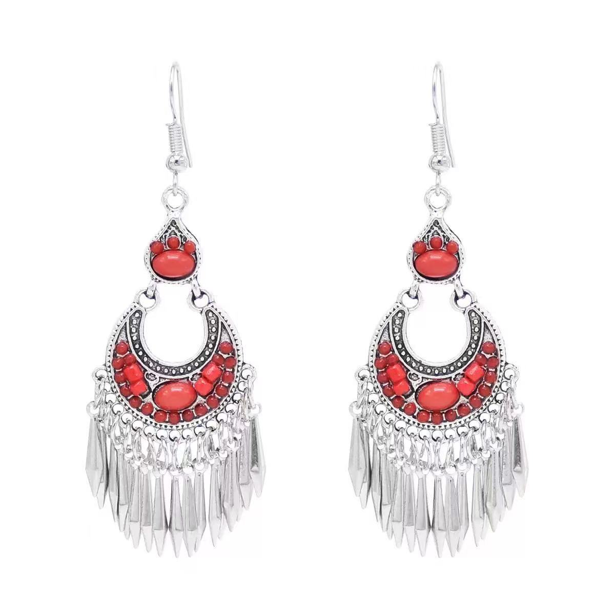 Style Vintage Fashion Bohemian Long Tassel Earrings