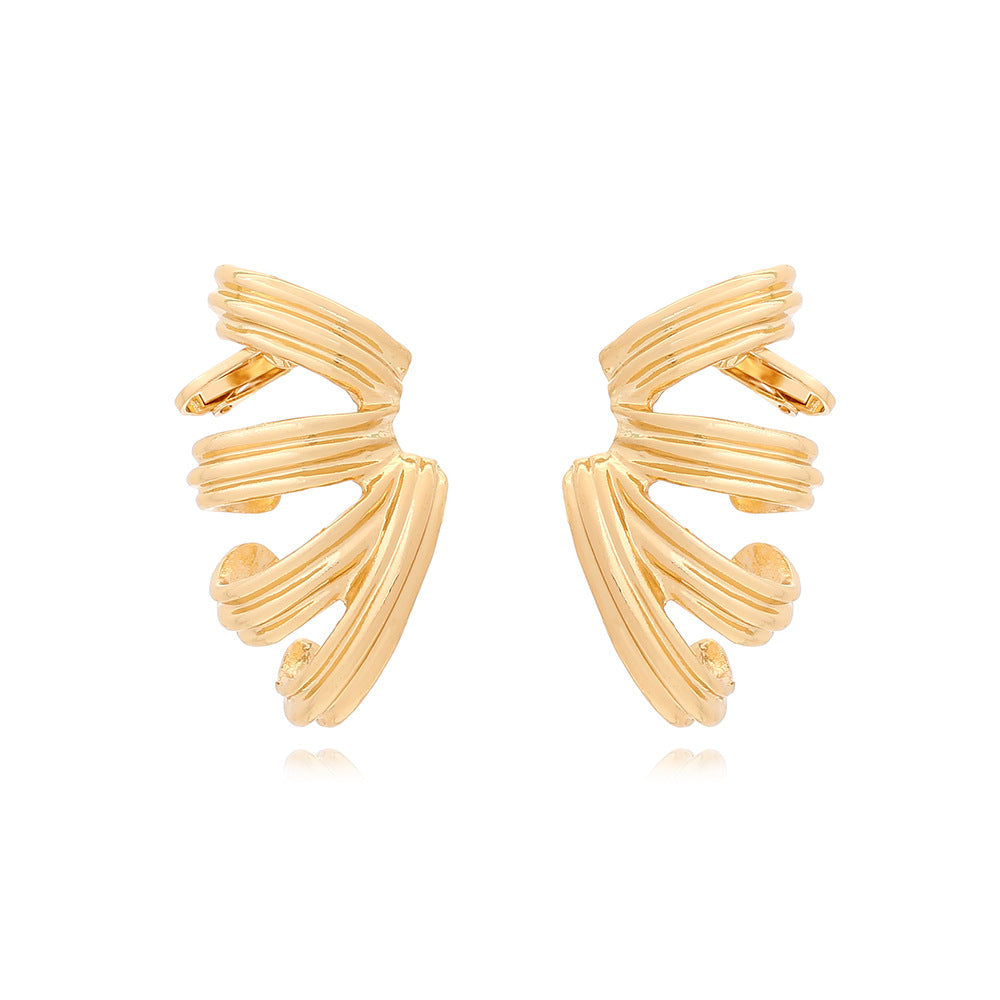 Women's Temperament Full Ear Shaped Cold Style Earrings