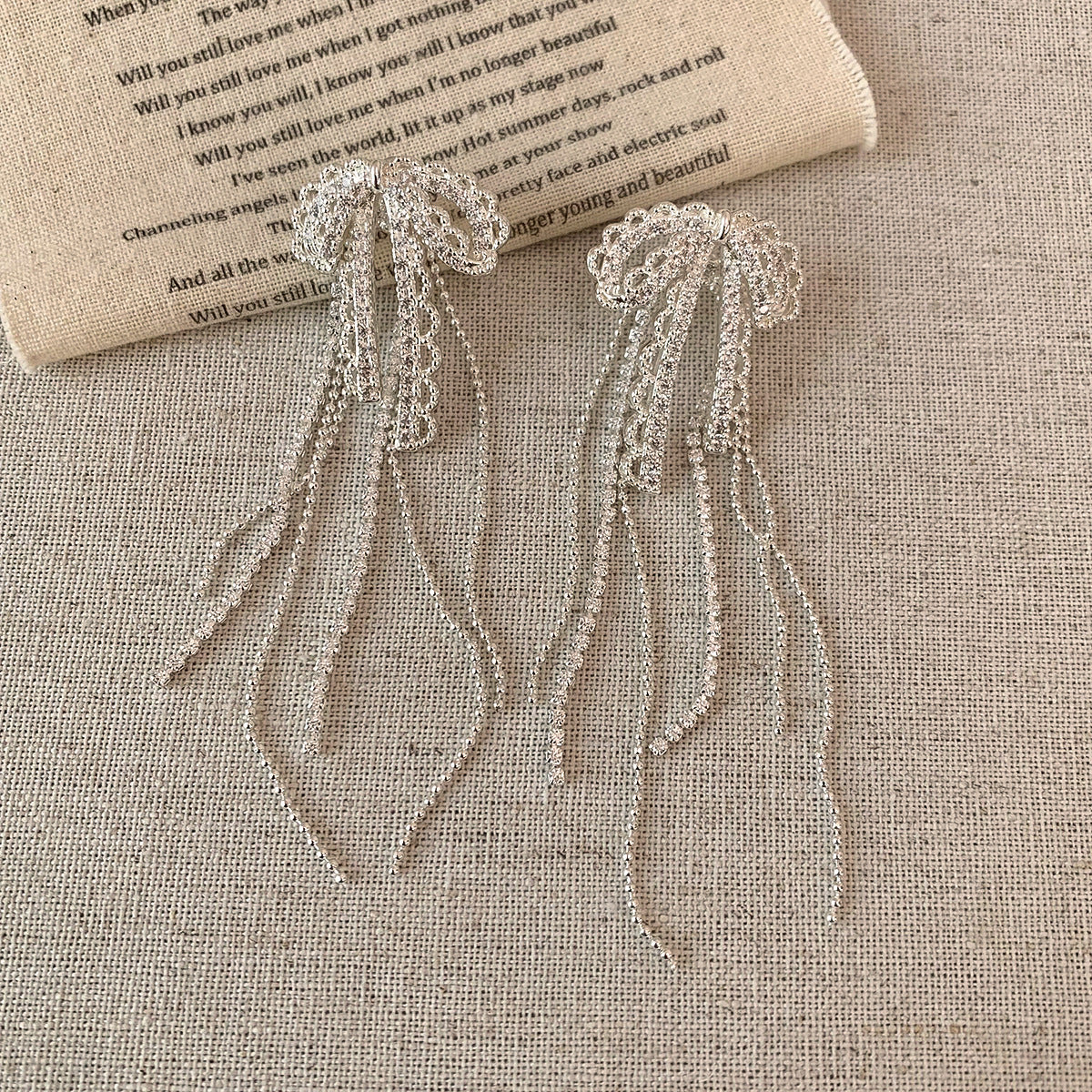 Tassel Two-way High Sense Sweet Grace Cool Style Light Stud Earrings