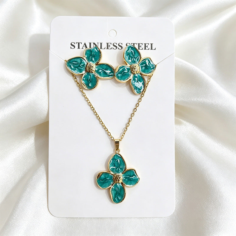 Stainless Steel Enamel Titanium Fashion Personality Necklaces