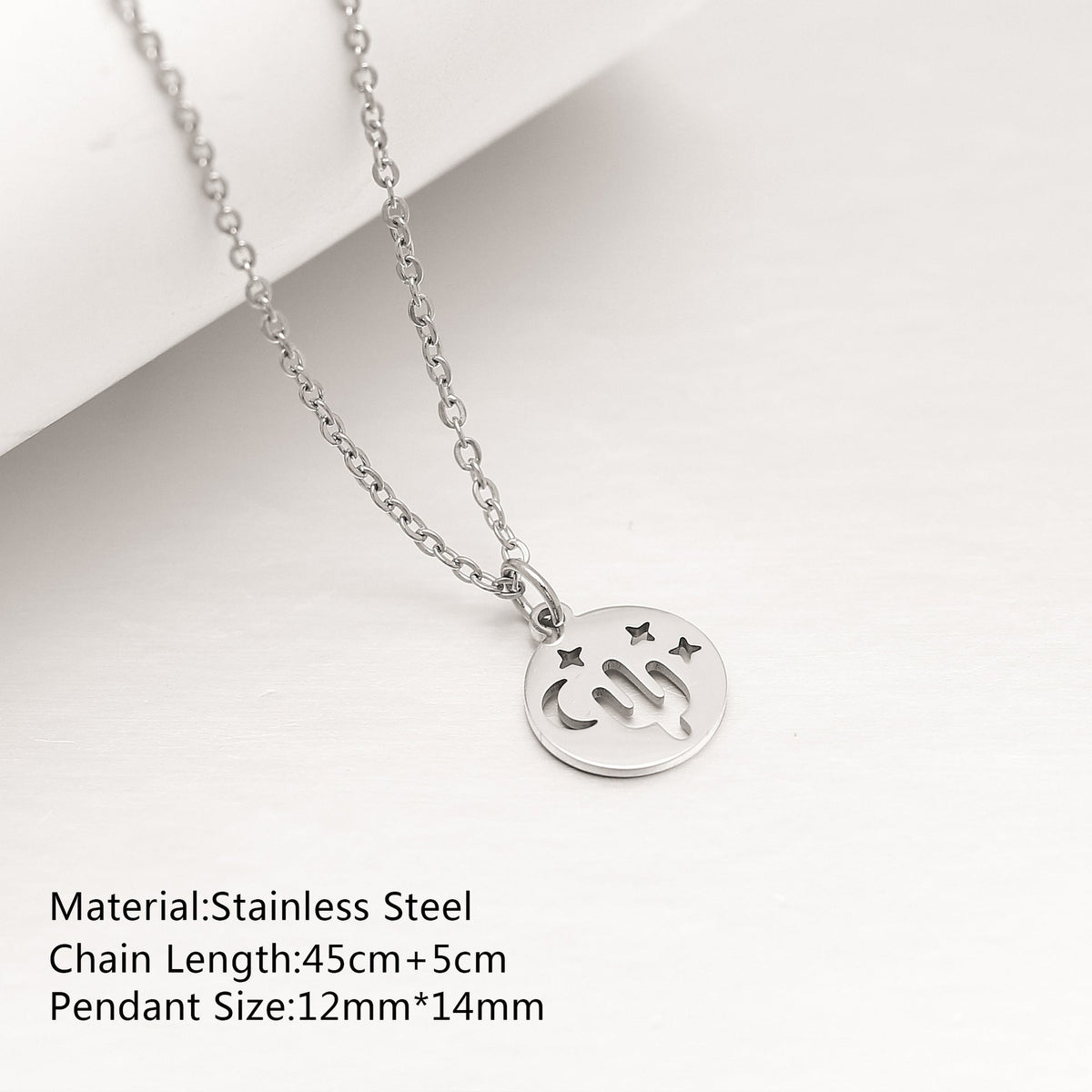 Women's Steel Simple Butterfly Clover Lucky Lotus Mushroom Clavicle Chain Color Necklace