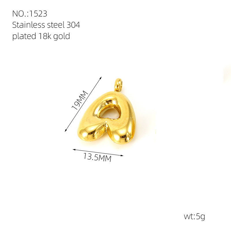 Stainless Steel Fashion Letter Titanium Letters Pendant