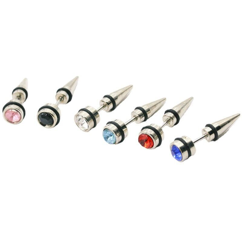 Ear Trendy Unique Inlaid Unisex Punk Earrings