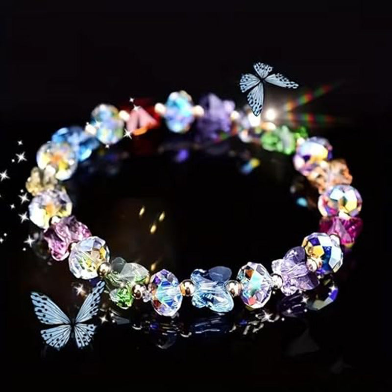 Women's Butterfly Crystal High Fashion Fresh Sweet Bracelet