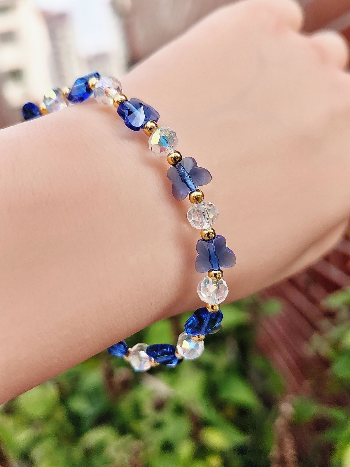 Women's Crystal Optional Sweet Fashion Ornament Butterfly Bracelets