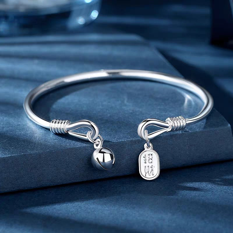Broadcast Ping An Bell Sier Female Chinese National Bracelets