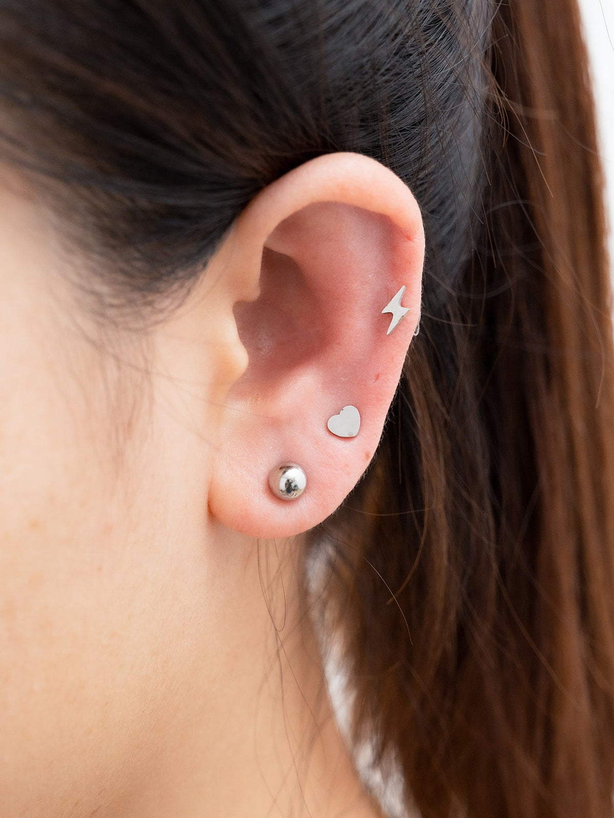 Women's Fashionable Simple Mini Gold-plated Stainless Steel Trending Stud Earrings