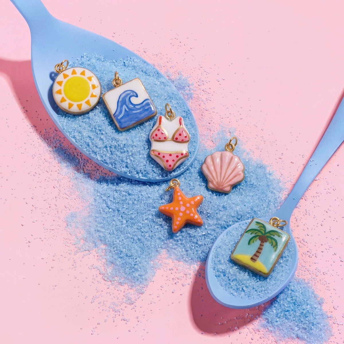Summer Beach Style Enamel Ocean Holiday Necklaces