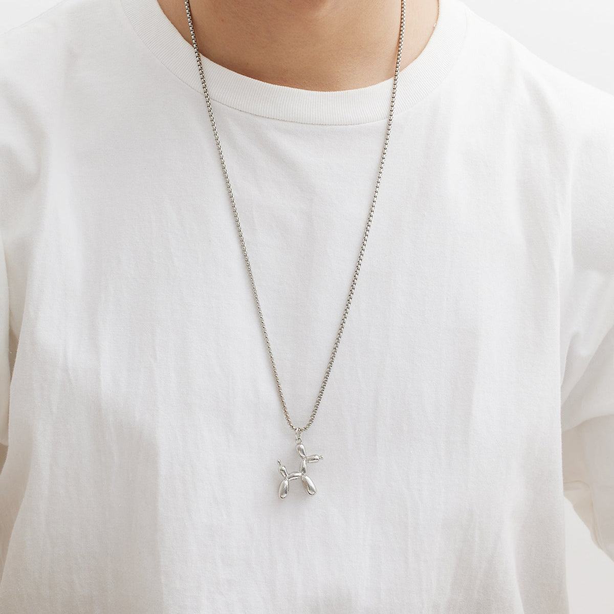 Women's & Men's Puppy Trendy Cool Earth Disco Sweater Necklaces