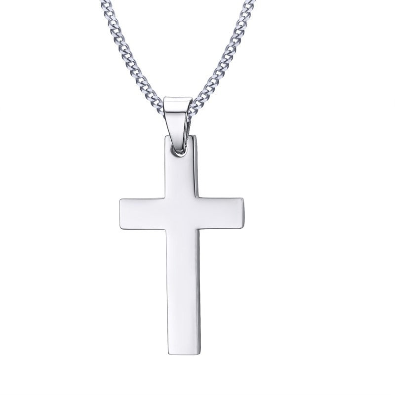Durable New Men's Stainless Steel Cross Necklaces