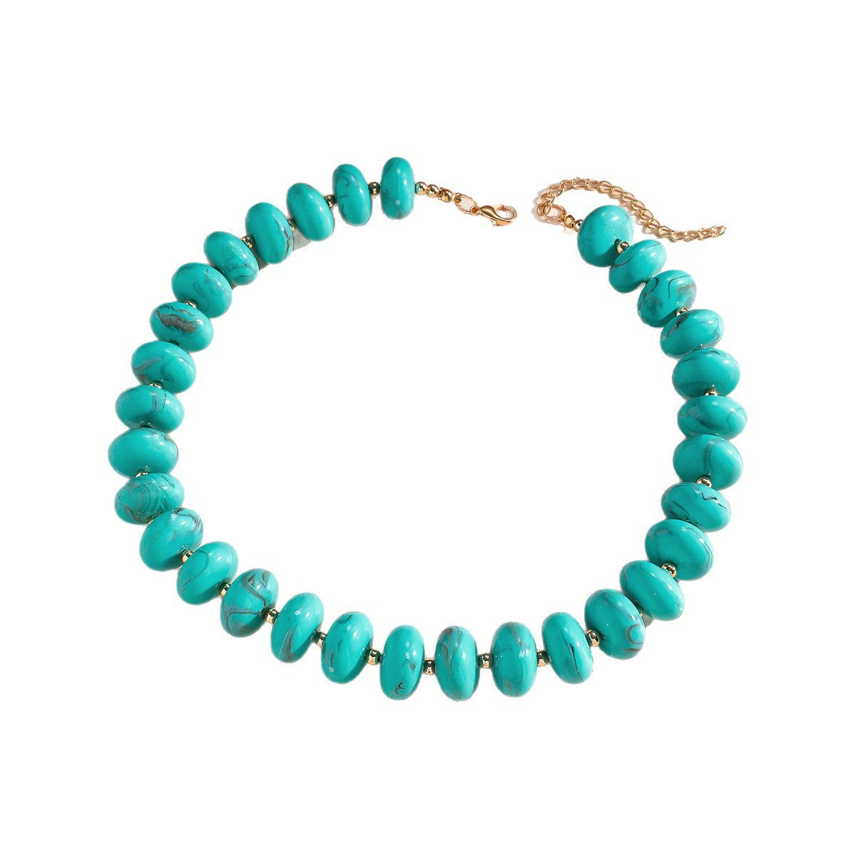 Women's Beaded Vintage Ethnic Style Niche Design Twin Necklace
