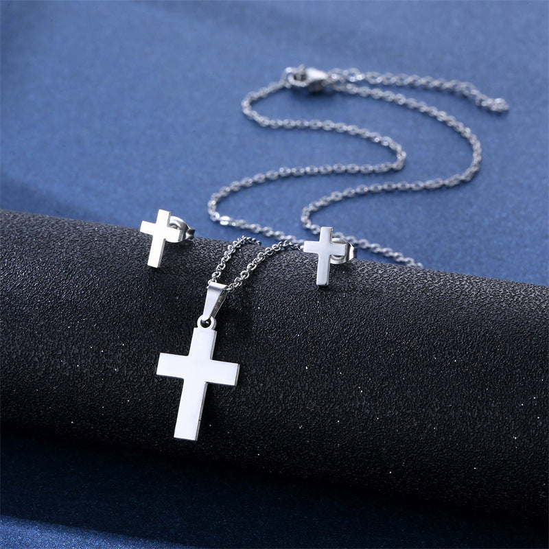 Women's Stainless Steel Suite Fashion Geometry Pattern Animal Love Jewelry Set