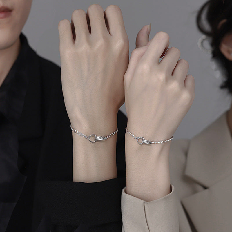 Women's & Men's Branch Couple One Pair Niche Cold High Sense Bracelet