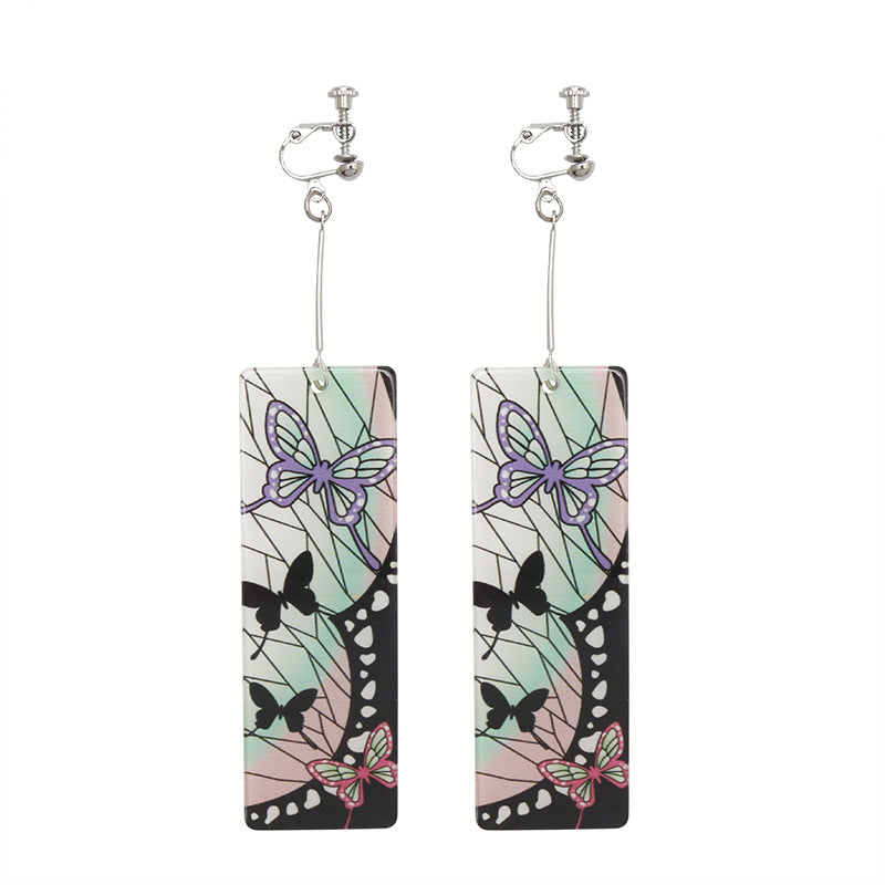 Anime Peripheral No Stove Door Ear Clip Rings