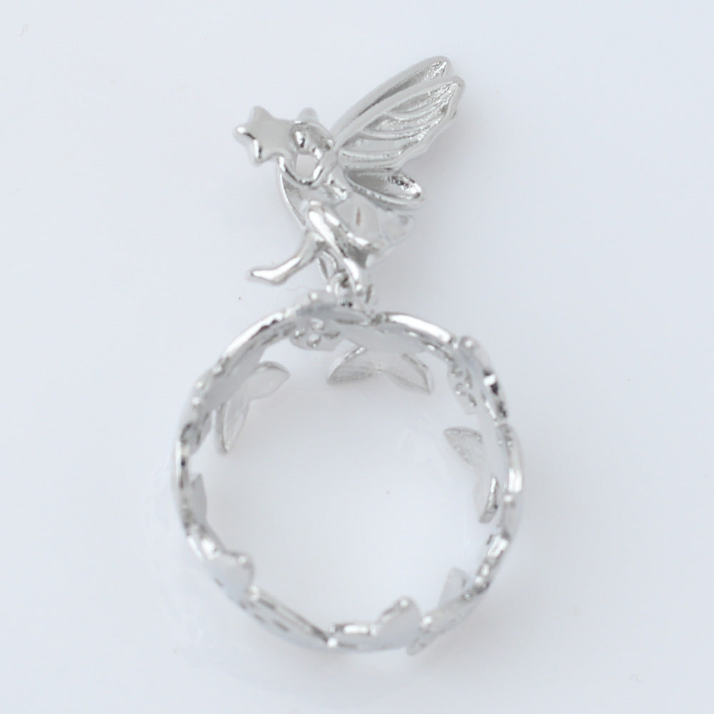 Beads Holder Large Single Eardrop Frame Lucky Exquisite Universal Pearl Pendant