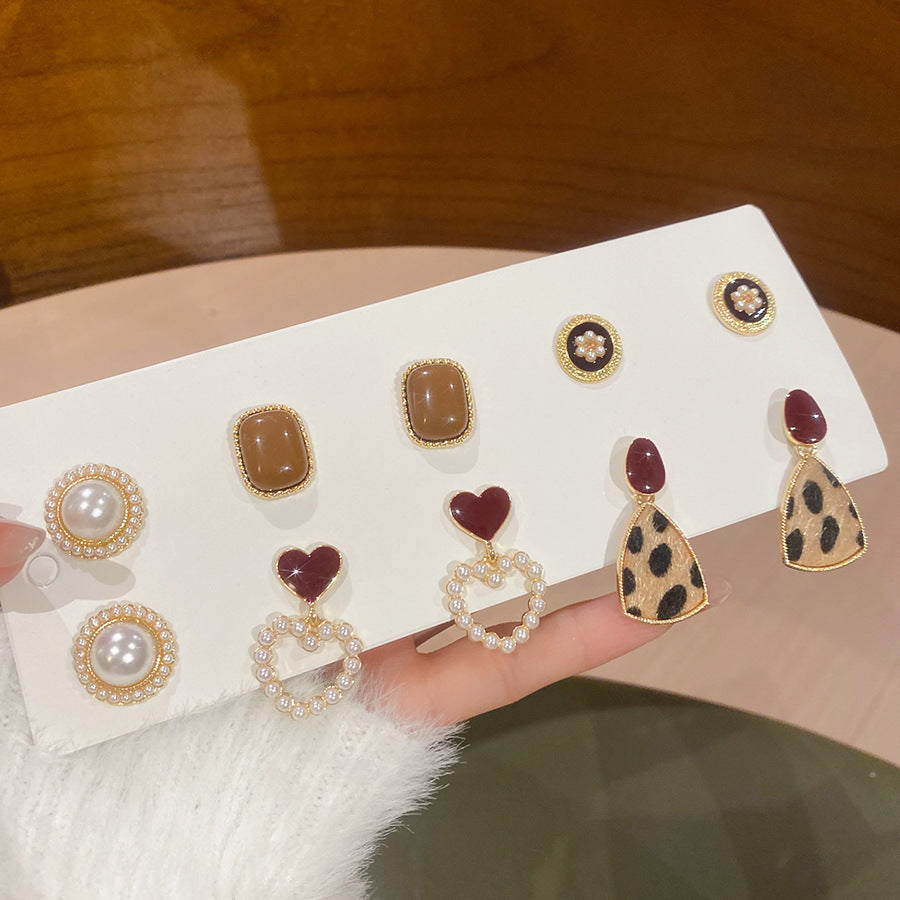 Flower Pearl Tassel Light Luxury High-grade Ear Rings