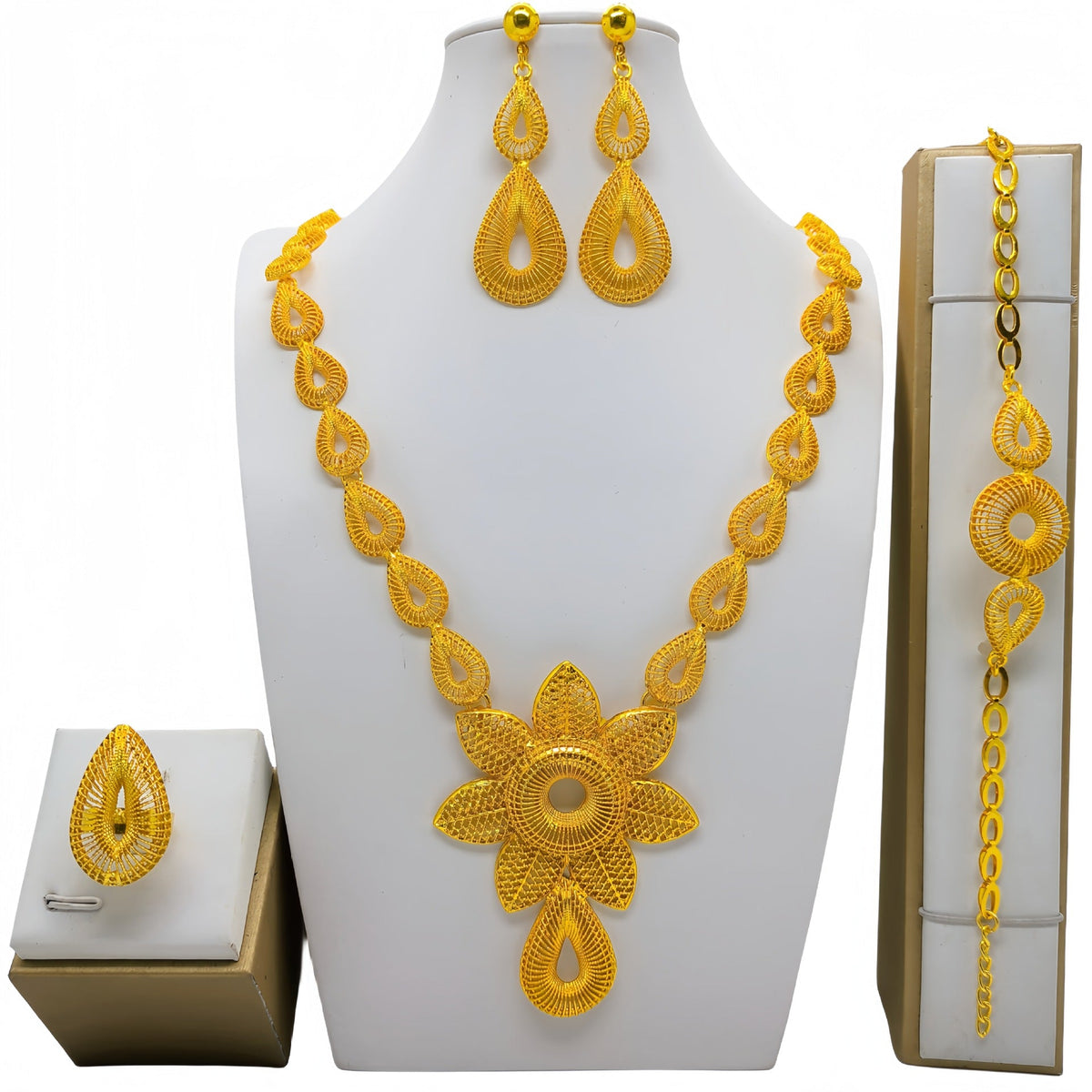 Women's Bridal Gift India Vietnam Wedding Decoration Jewelry Set