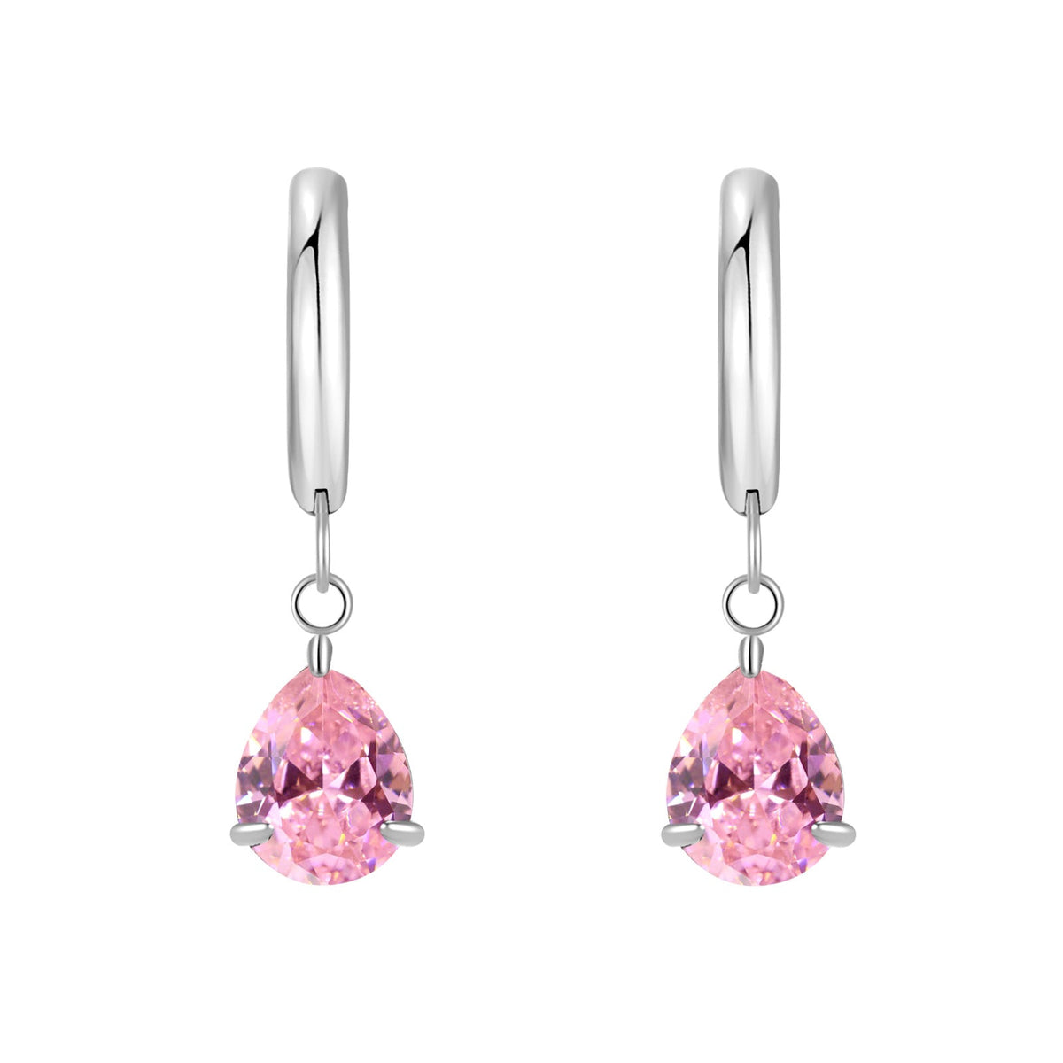 Titanium Steel Zircon Coil Small Ear Earrings