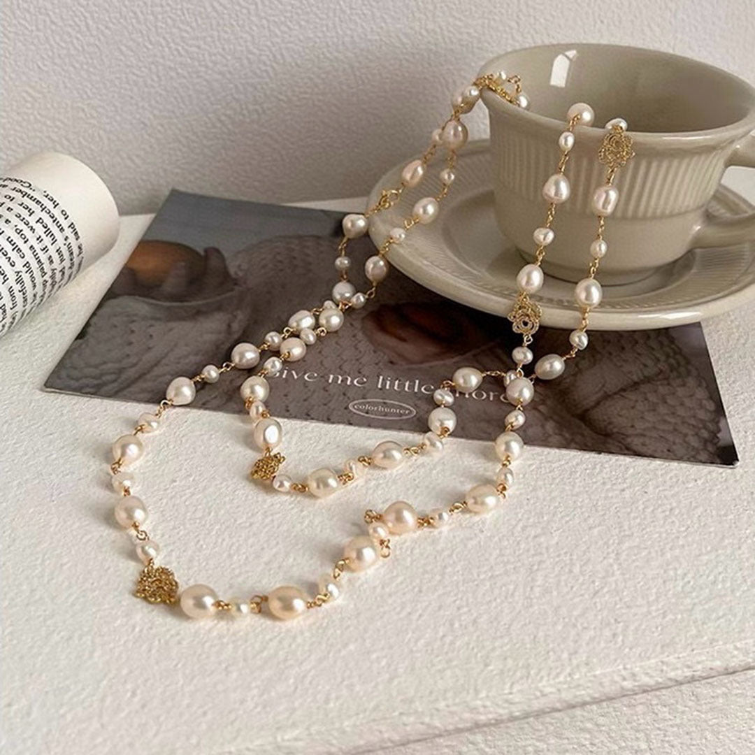Women's Natural Freshwater Pearl Long For Affordable Luxury Fashion Necklaces