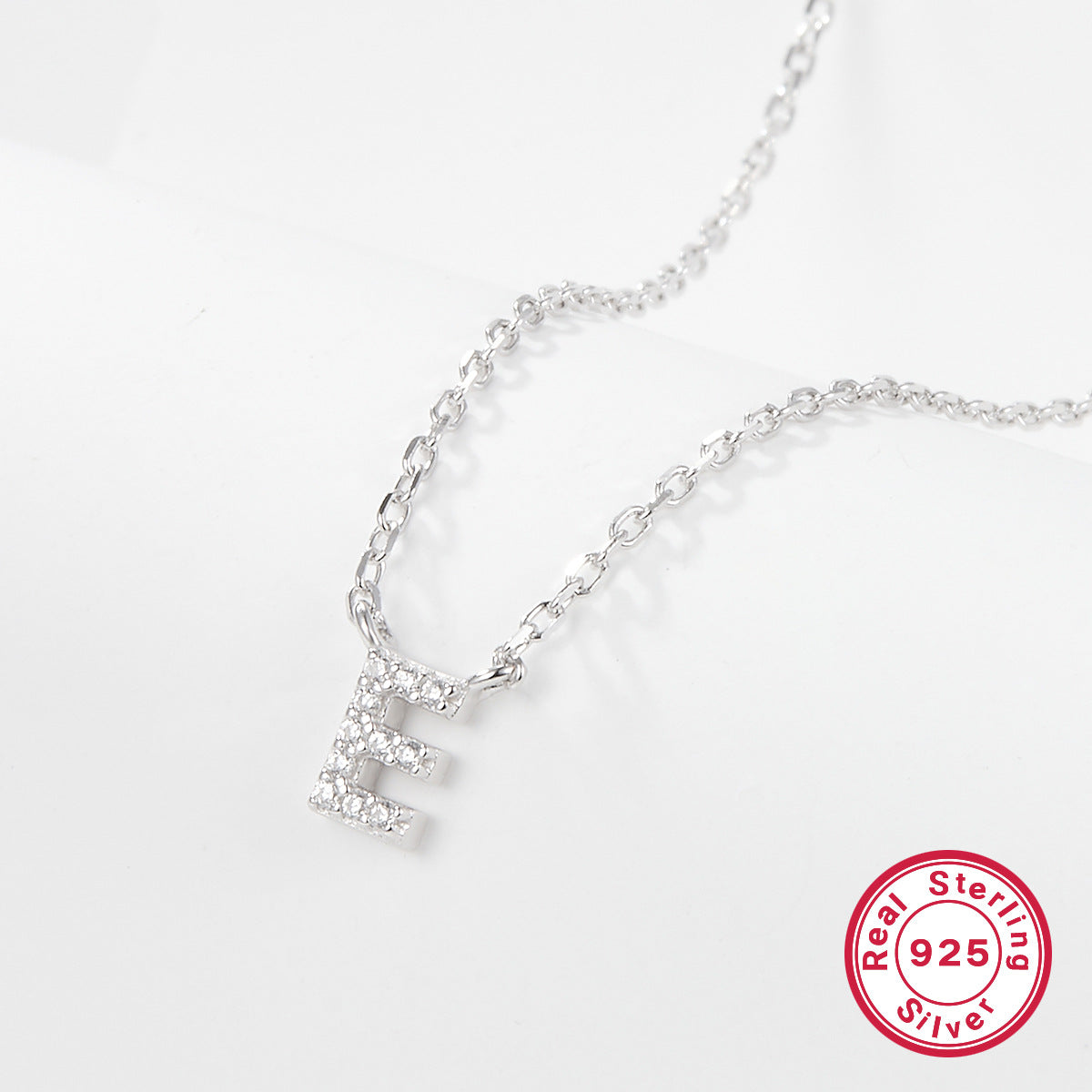Women's Sier Minority Simple Clavicle Chain Beaded Necklaces