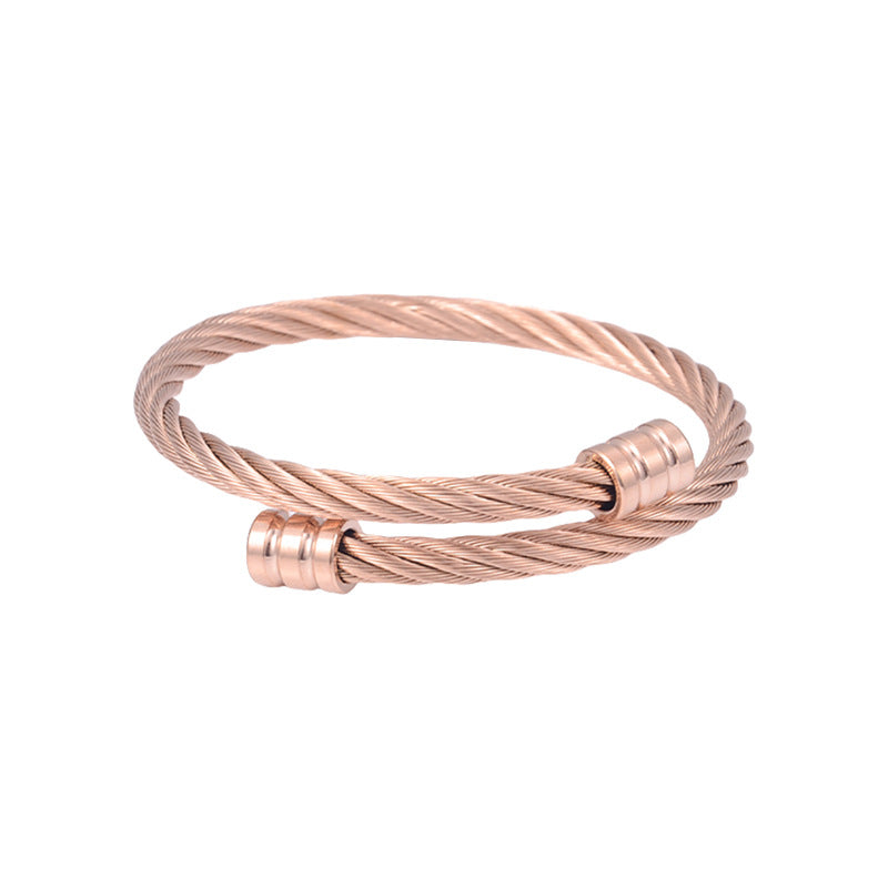 Wire Carrying Strap Fashion Simple No Color Fading Spiral Bracelets