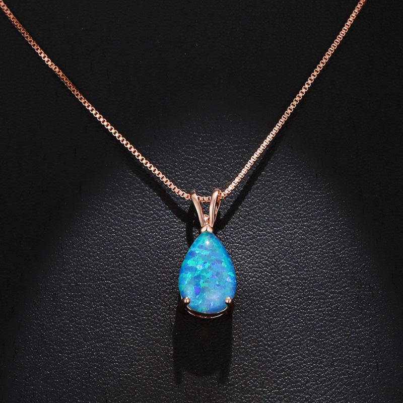 Water Drop Opal Female Temperament High Sense Pendants