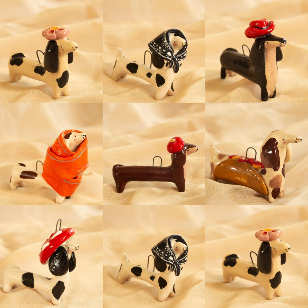 Unique Design Puppy Diversified Exquisite Details Highlight Stylish Textured Pendant