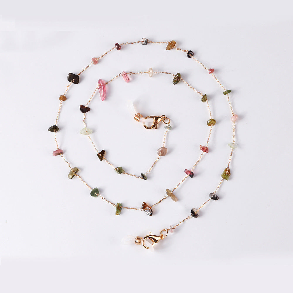 Elegant Personalized Sweet Elegance Glasses Decorations Female Stone Eyeglasses Chain Necklace
