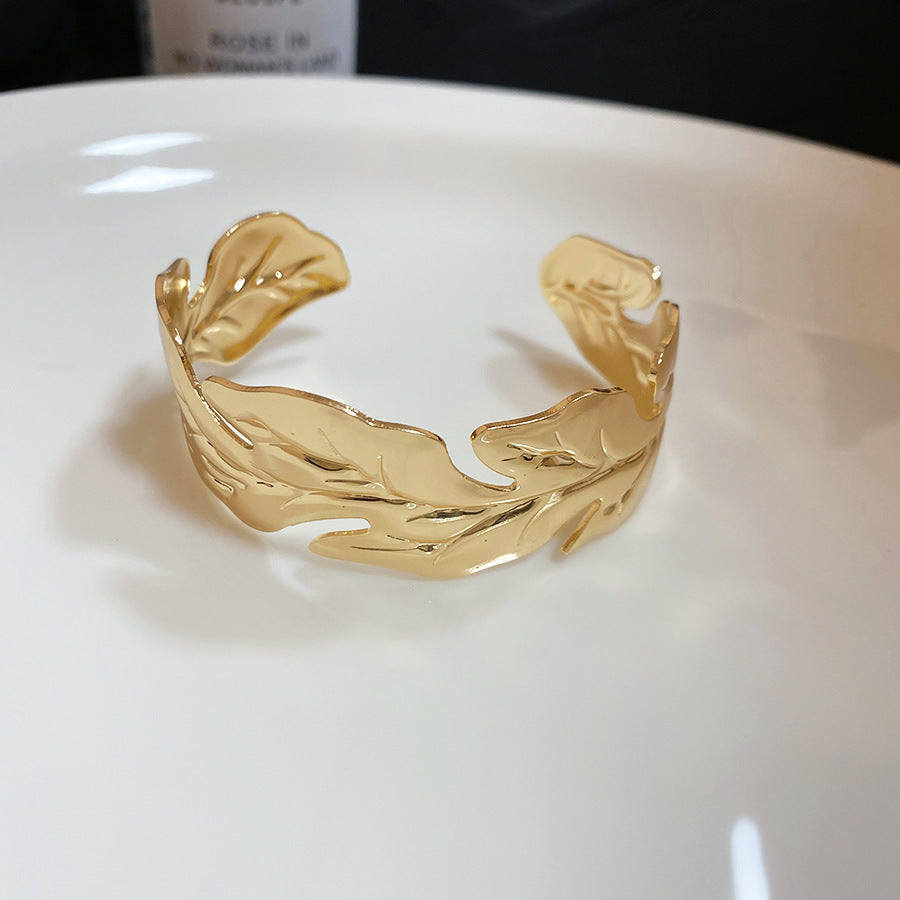 Flowers Open-ended Design Personalized Light Luxury Bracelet