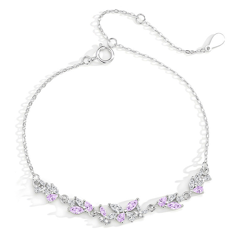 Wisteria Flower Light Luxury Minority Exquisite Senior Gift For Bracelet