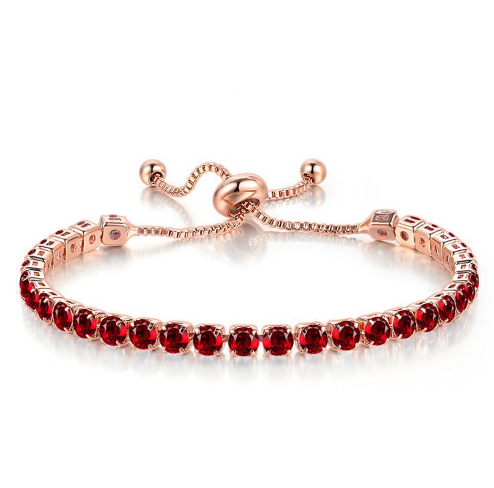 Full Diamond Adjustable Popular Round Zircon Bracelets