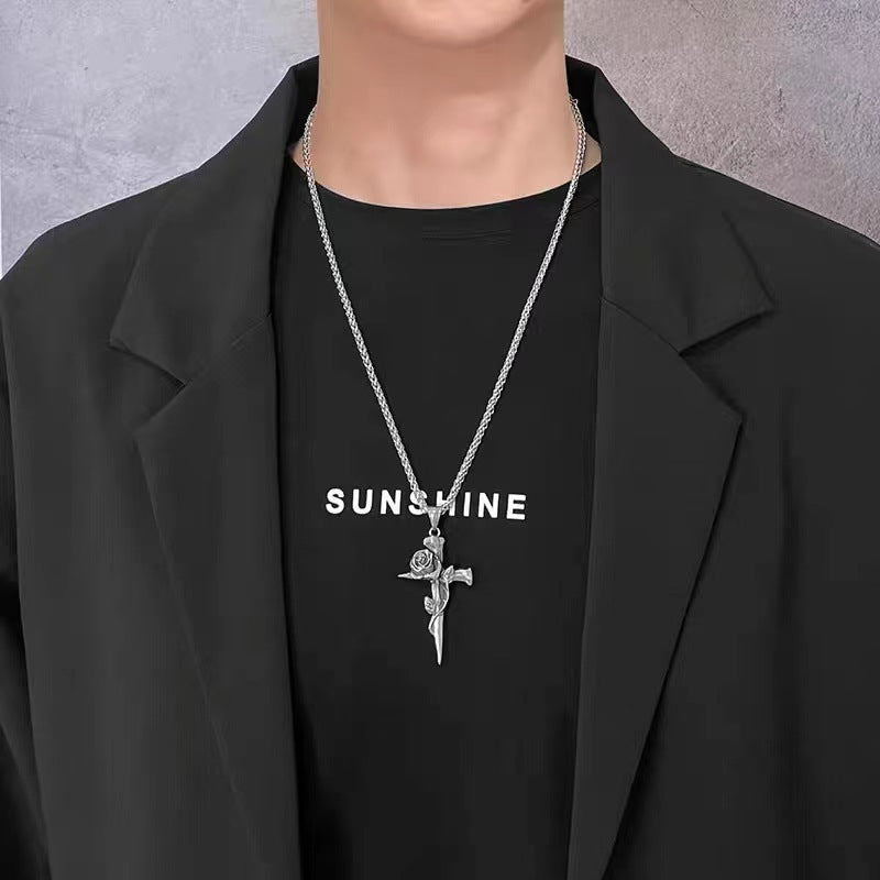 Cross Handsome Gothic American Halter Long Necklaces