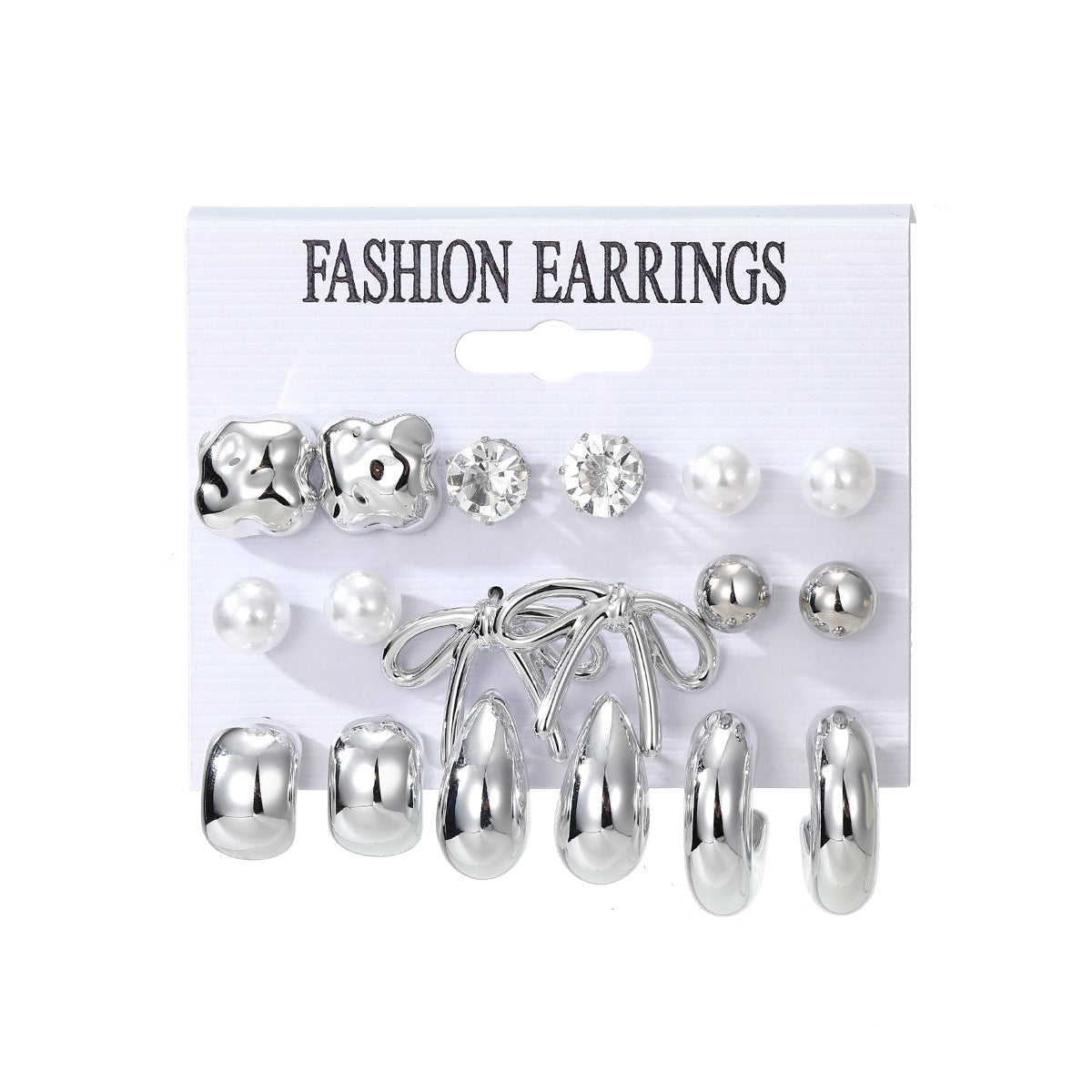 Design Butterfly Heart Water Drops Diamond Imitation Earrings