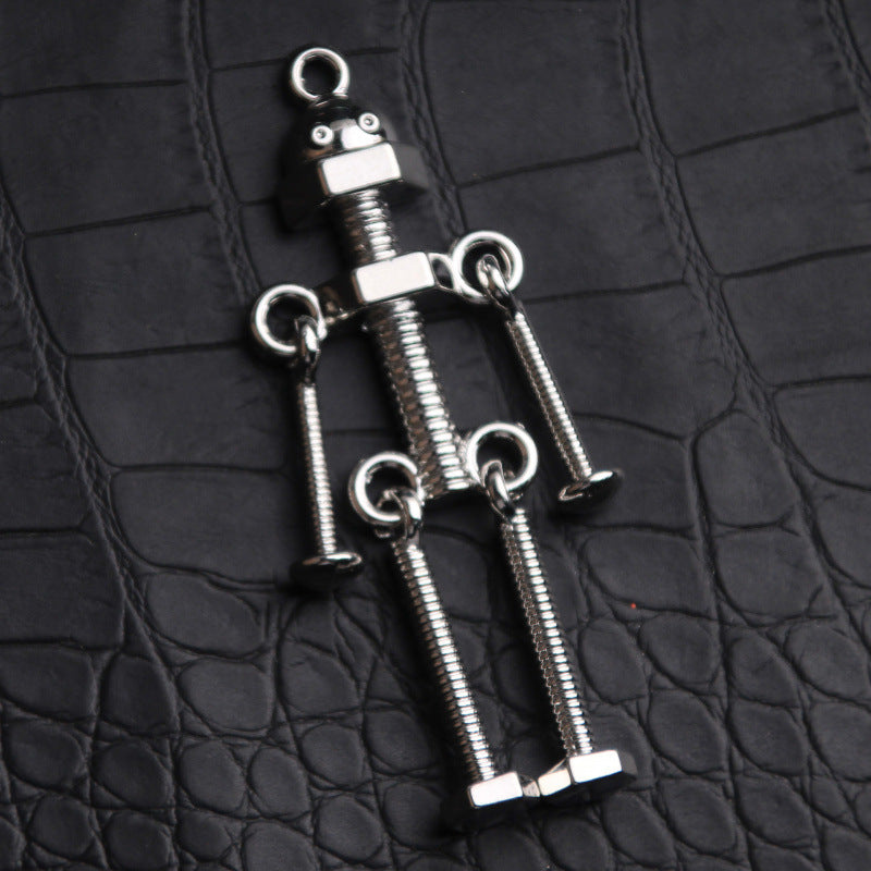 Women's & Men's Disco Punk Screw Robot Trendy Hip Hop Necklaces