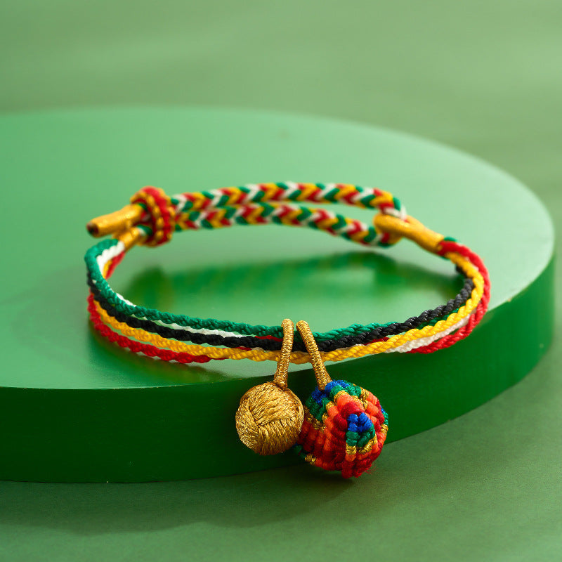 Dragon Boat Festival Colorful Rope Carrying Strap Handmade Braided Adult Bracelet