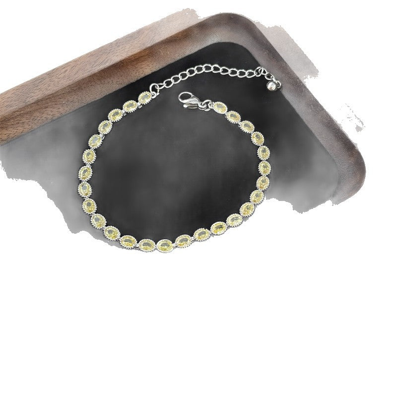 Women's Diamond Double Layered Wear Exquisite Niche Design Simple Bracelet