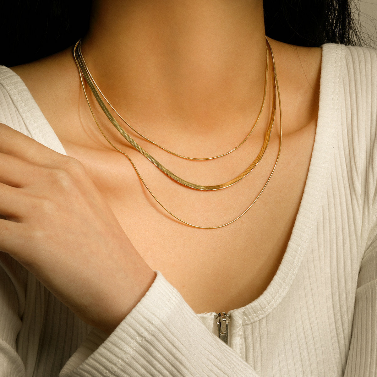Titanium Steel Female Stylish Simple Versatile Necklace