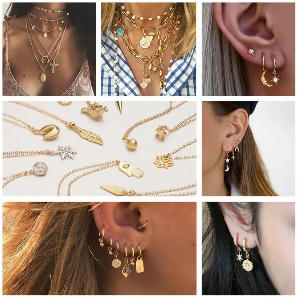 Bohemian Charm Cute Seahorse Gold Color Pendants