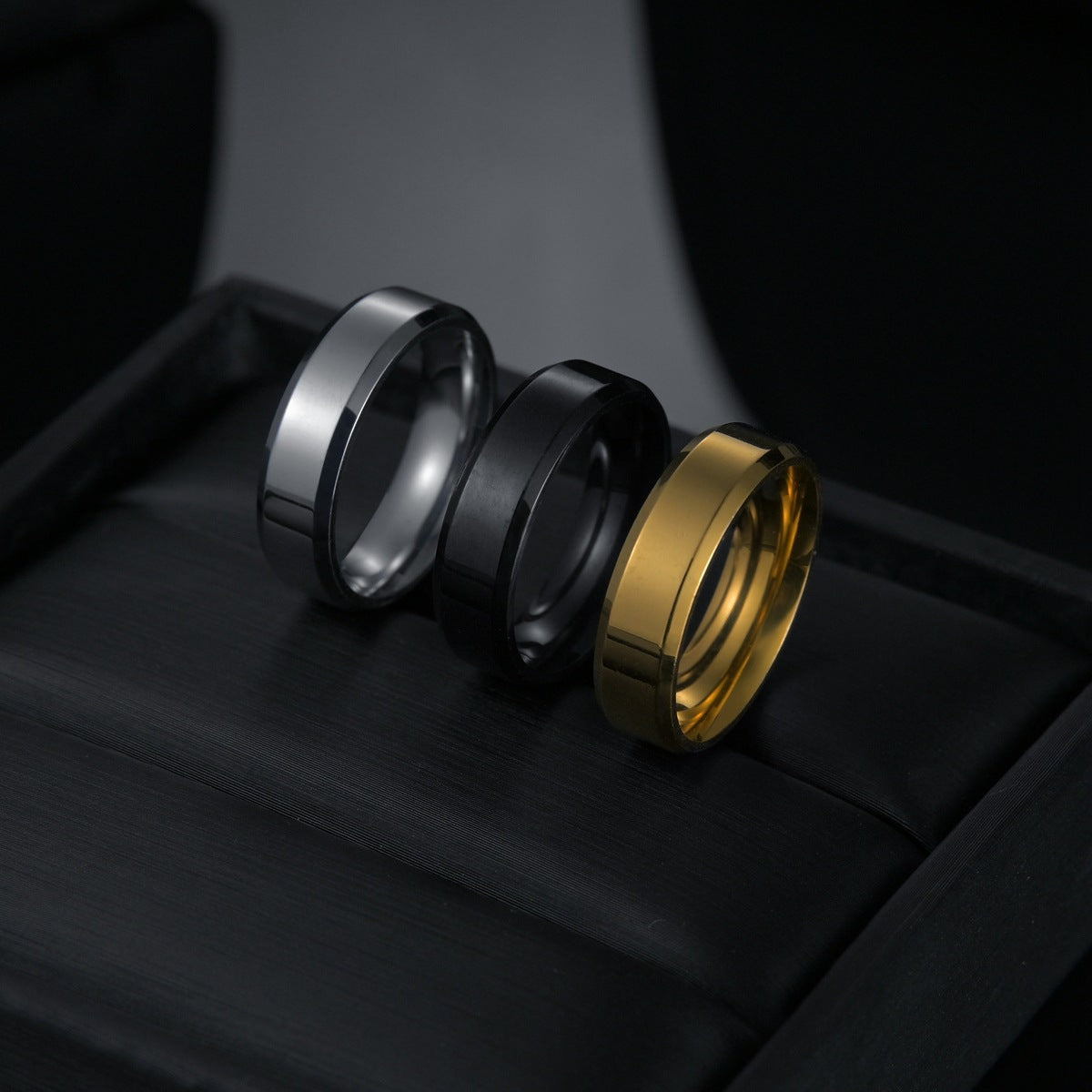 Men's Simple Fashion Stainless Steel Popular Ornament Rings